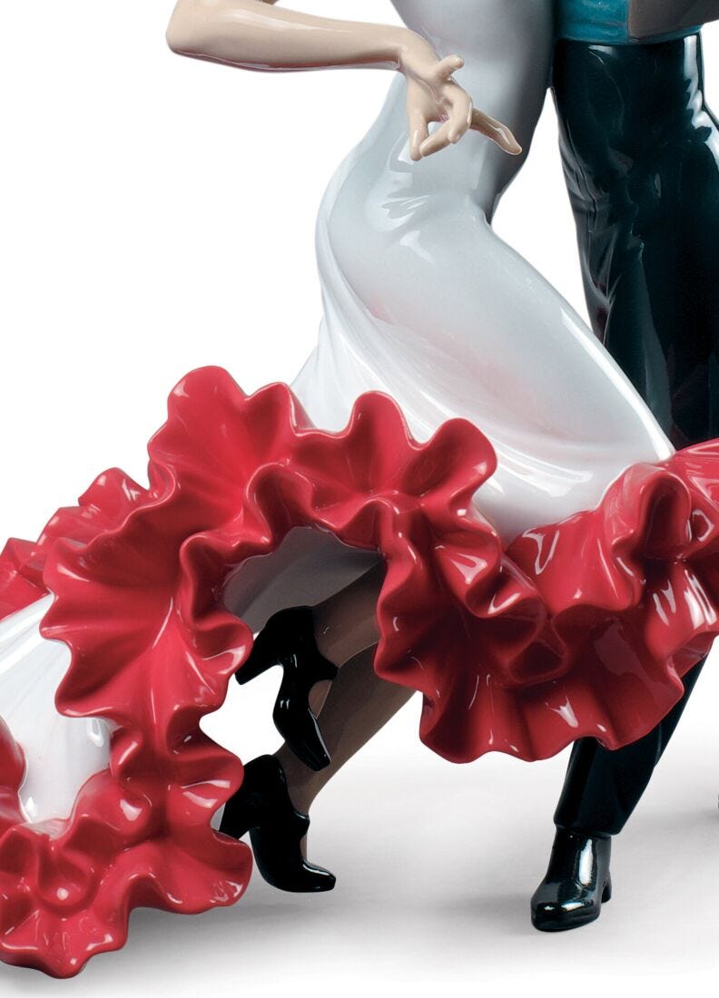 Lladro Figura Pareja Baile Flamenco