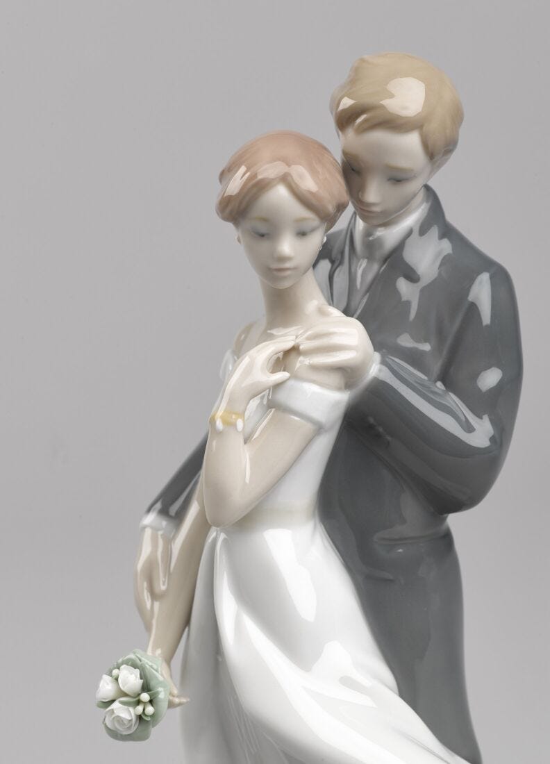 Lladro Figura Pareja De Novios Amor Eterno