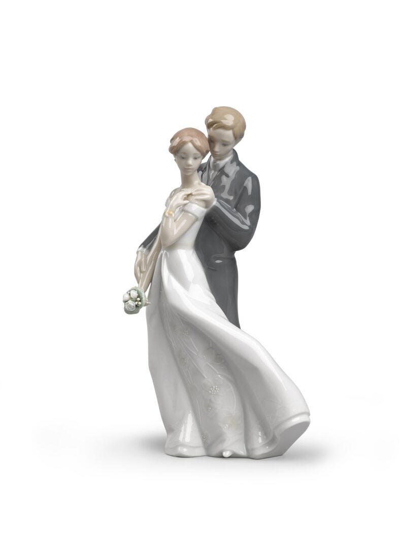 lladro Figura pareja de novios Amor eterno