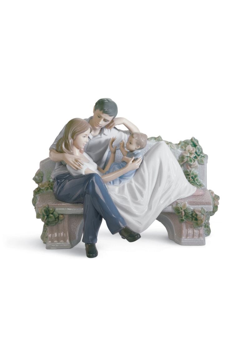Lladro Figura Pareja De Novios Juntos Y Felices