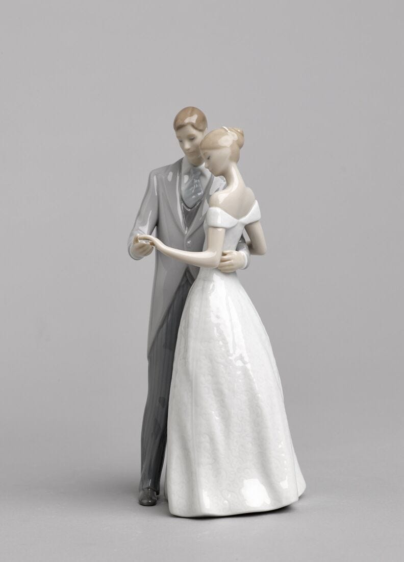 Lladro Figura Pareja De Novios Unidos Para Siempre