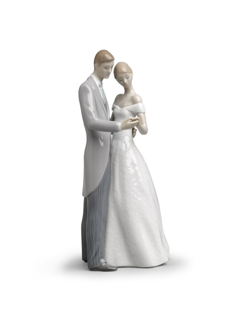 lladro Figura pareja de novios Unidos para siempre