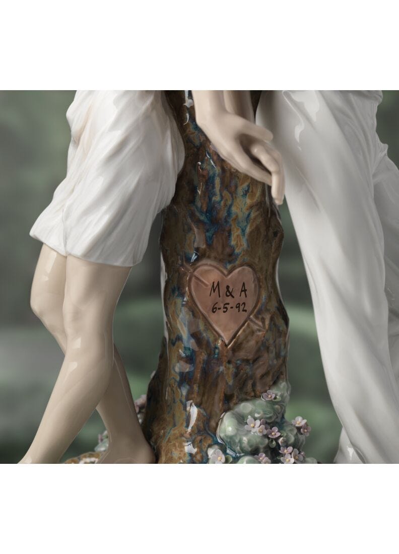Lladro Figura Pareja El árbol De Los Enamorados