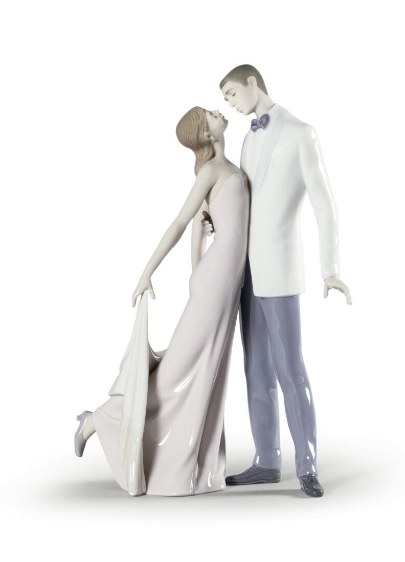 lladro Figura pareja Feliz aniversario