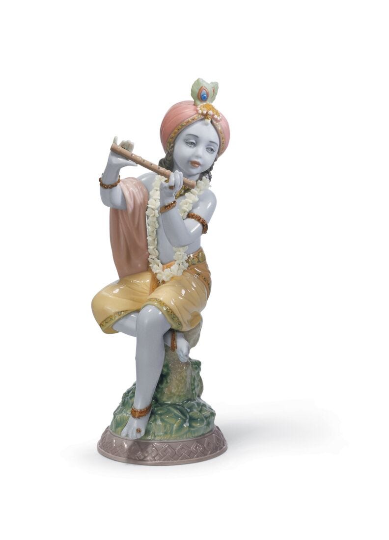 lladro Figura Pequeño Lord Krishna