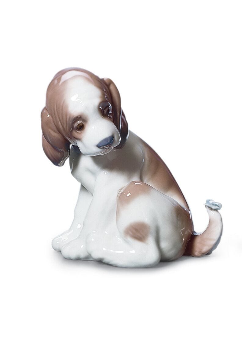 Lladro Figura Perrito Con Mariposa