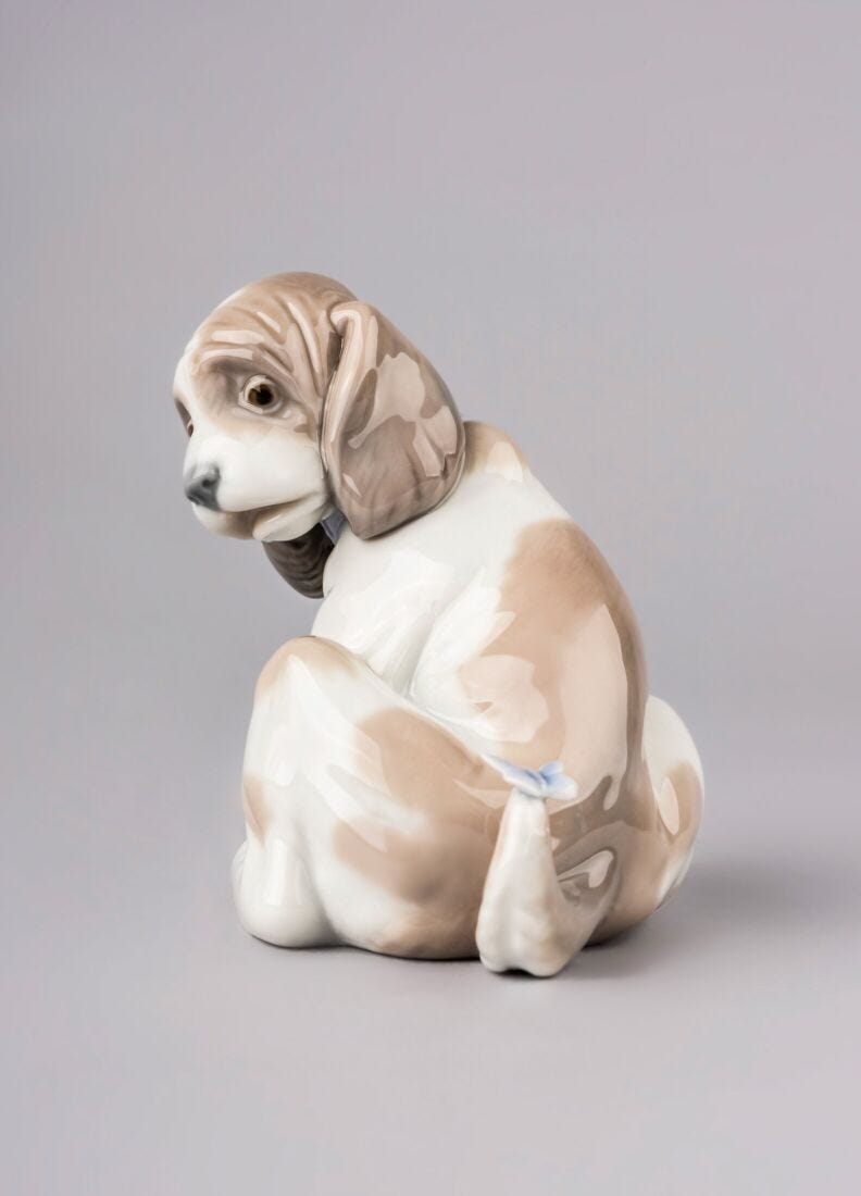 Lladro Figura Perrito Con Mariposa