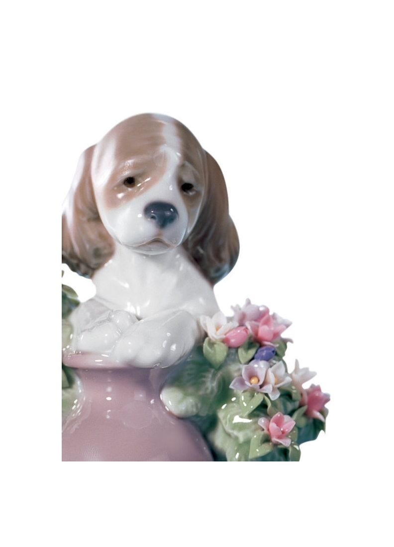 Lladro Figura Perrito Travieso