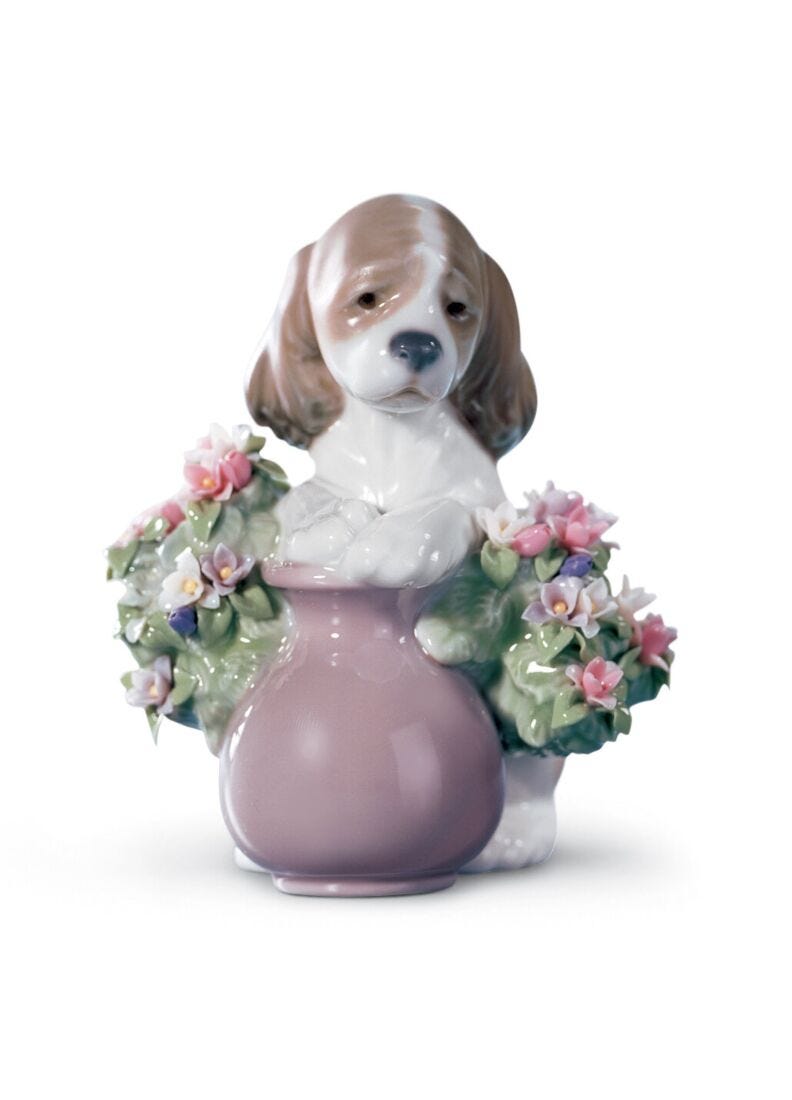 lladro Figura Perrito travieso
