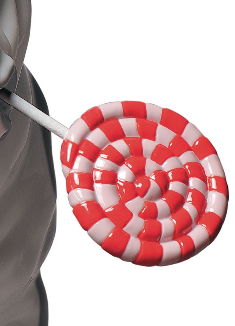 Lladro Figura Perro Bulldog Con Piruleta