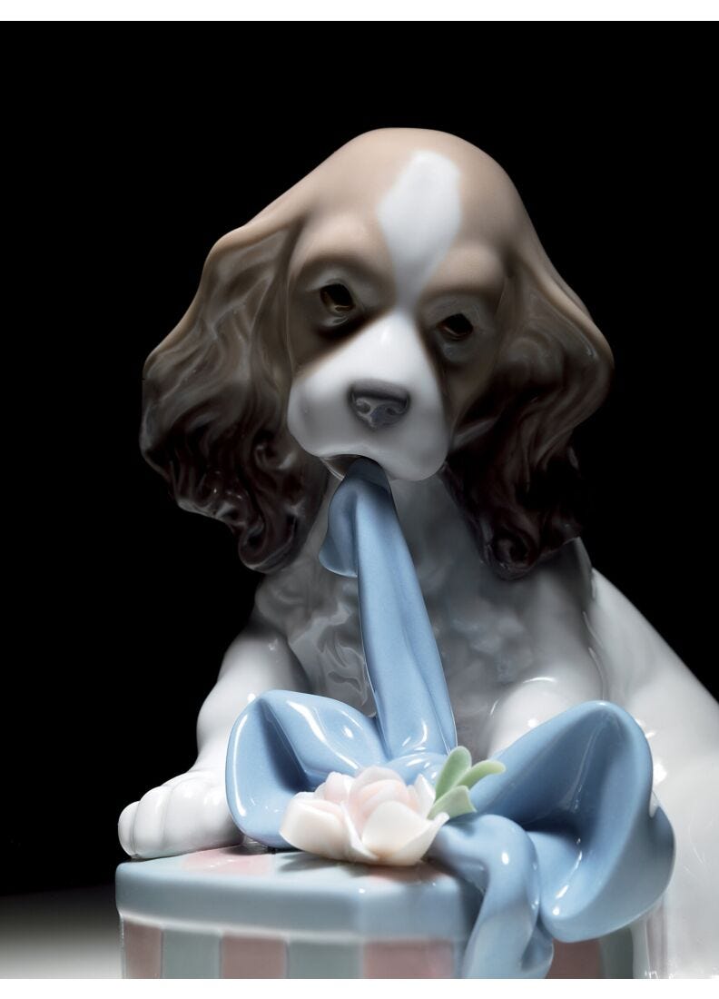 Lladro Figura Perro Estoy Impaciente