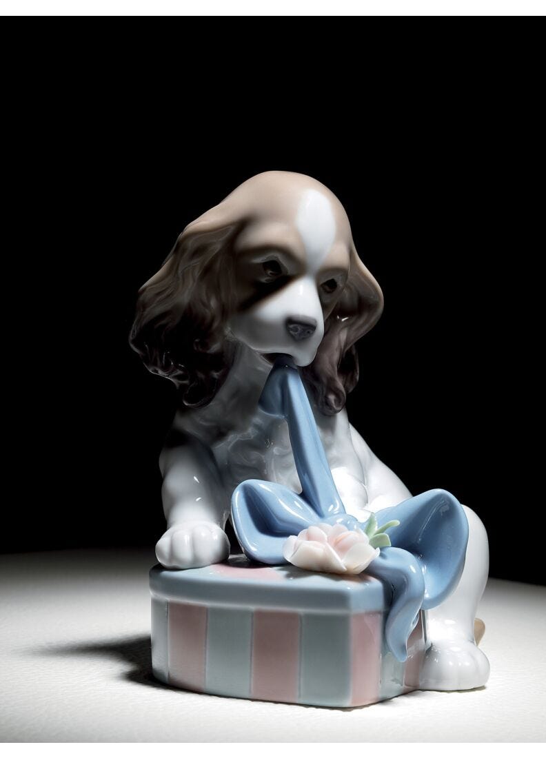 Lladro Figura Perro Estoy Impaciente