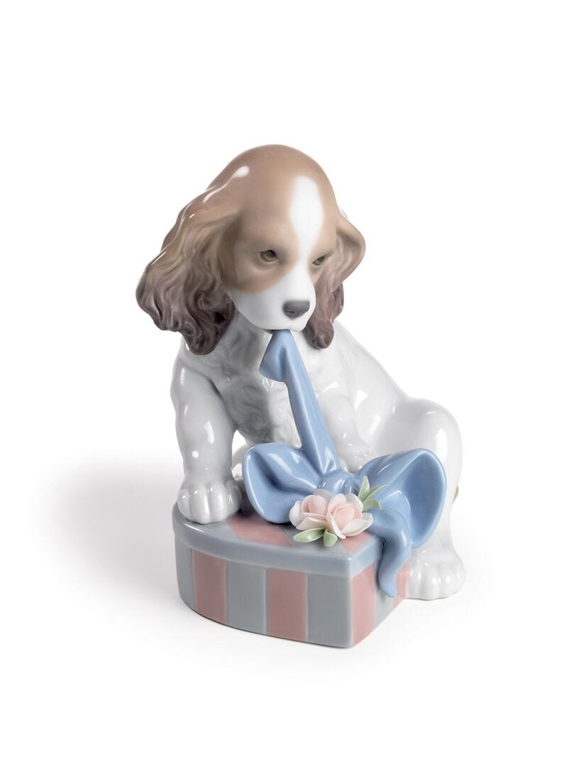 lladro Figura perro Estoy impaciente