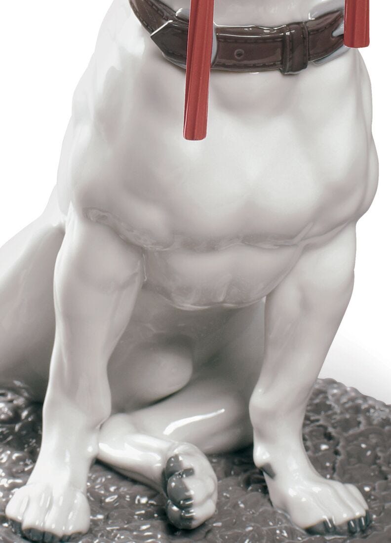 Lladro Figura Perro Jack Russell Con Regaliz