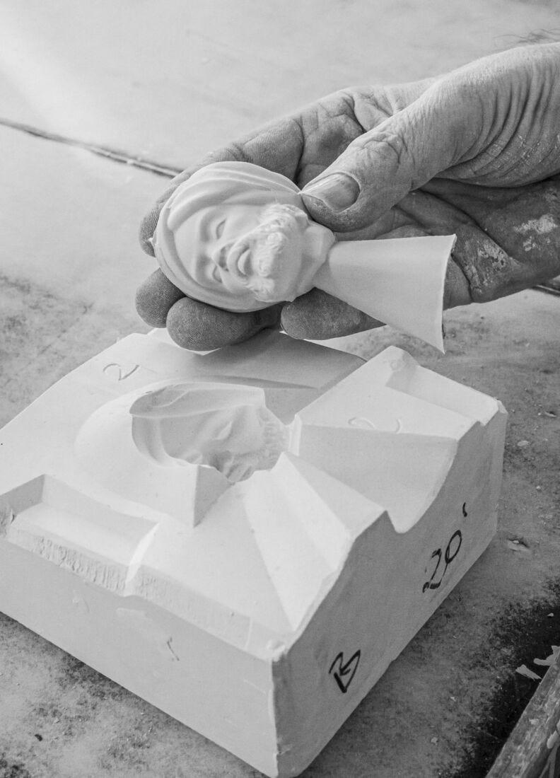 Lladro Figura Rey Baltasar En Belén. Lustre Oro