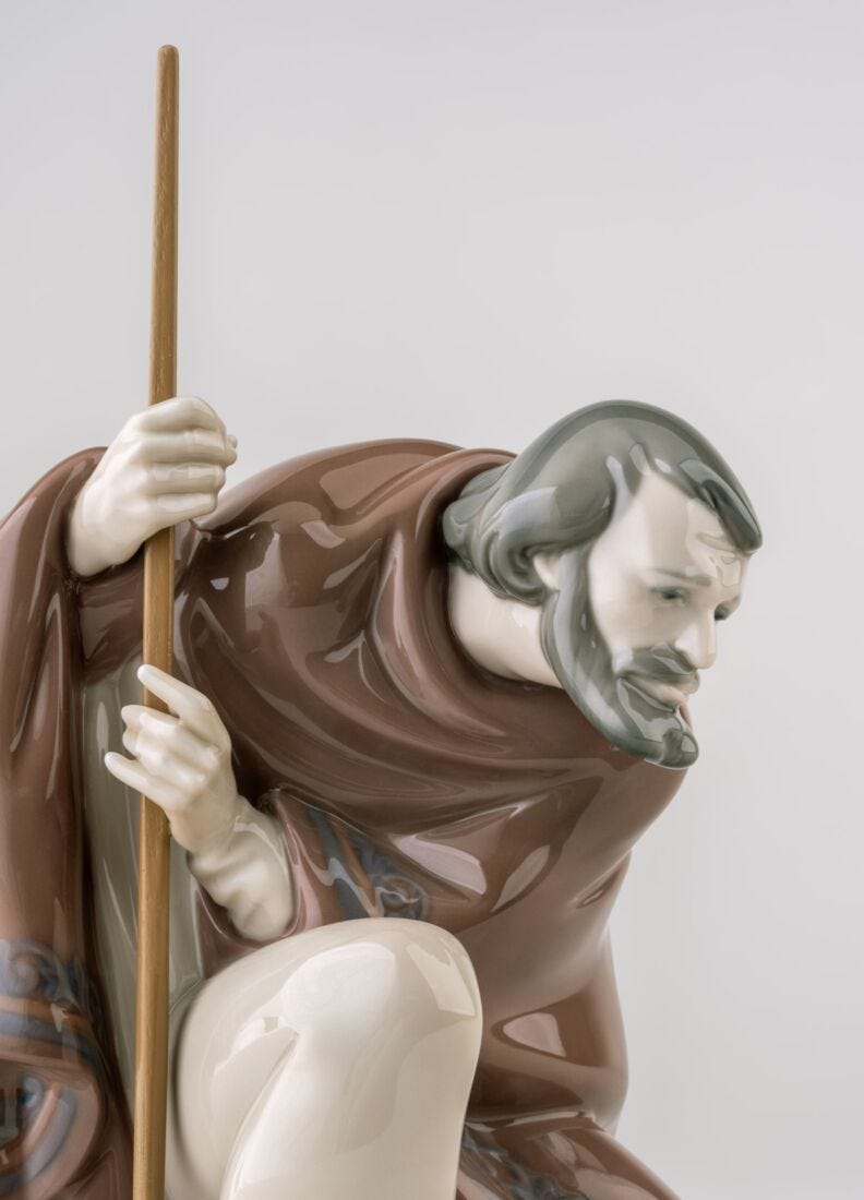 Lladro Figura San José En Belén-II