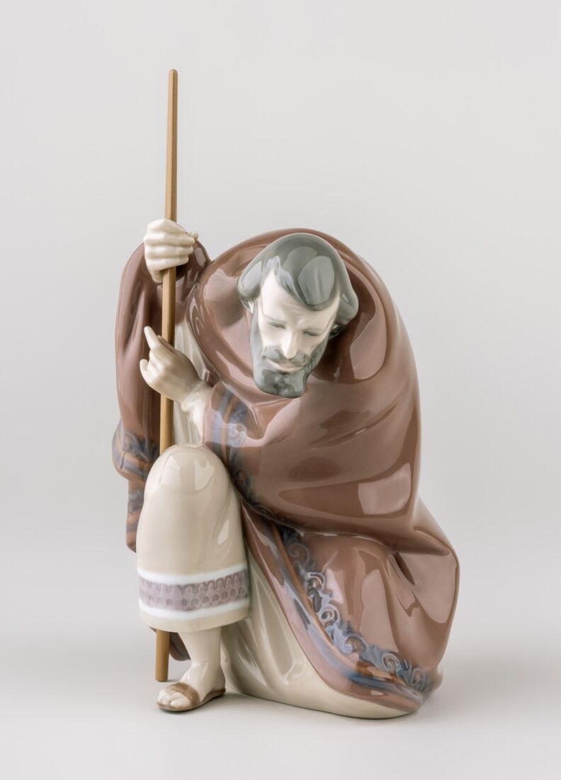 Lladro Figura San José En Belén-II