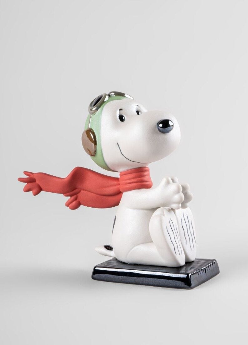 Lladro Figura Snoopy™ Flying Ace