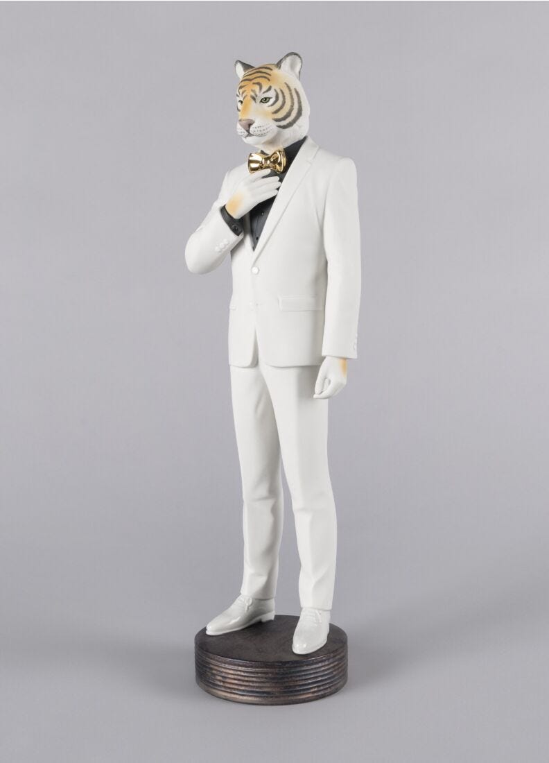 Lladro Figura Tiger Man