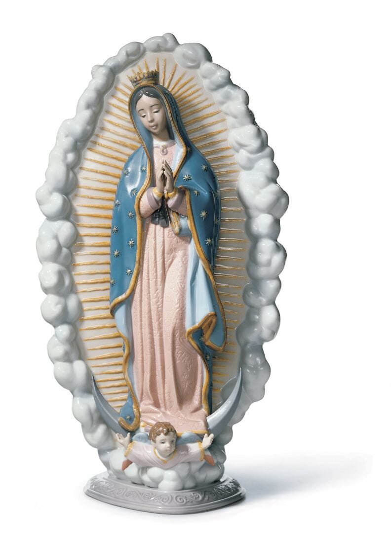 Lladro Figura Virgen De Guadalupe