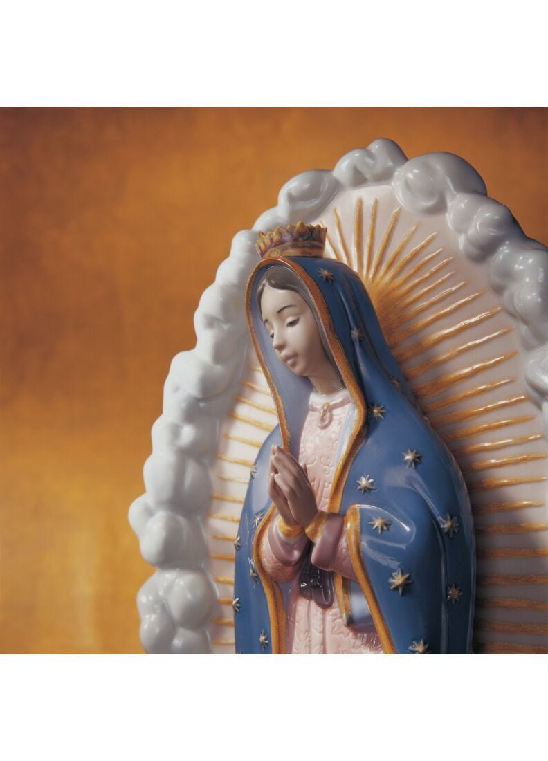 Lladro Figura Virgen De Guadalupe