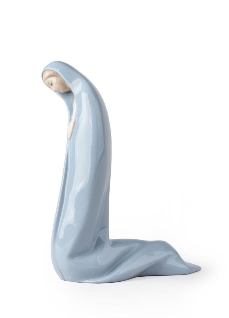 lladro Figura Virgen en Belén