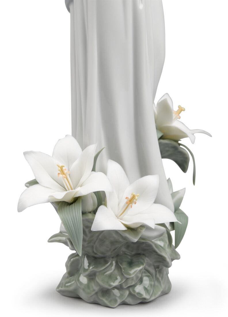 Lladro Figura Virgen Madonna De Las Flores