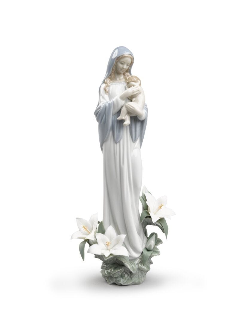 lladro Figura virgen Madonna de las flores