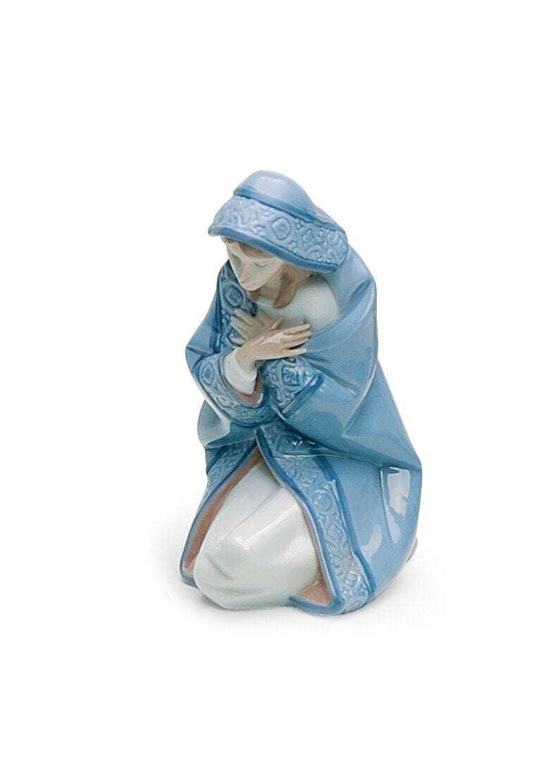 lladro Figura Virgen María en Belén-II