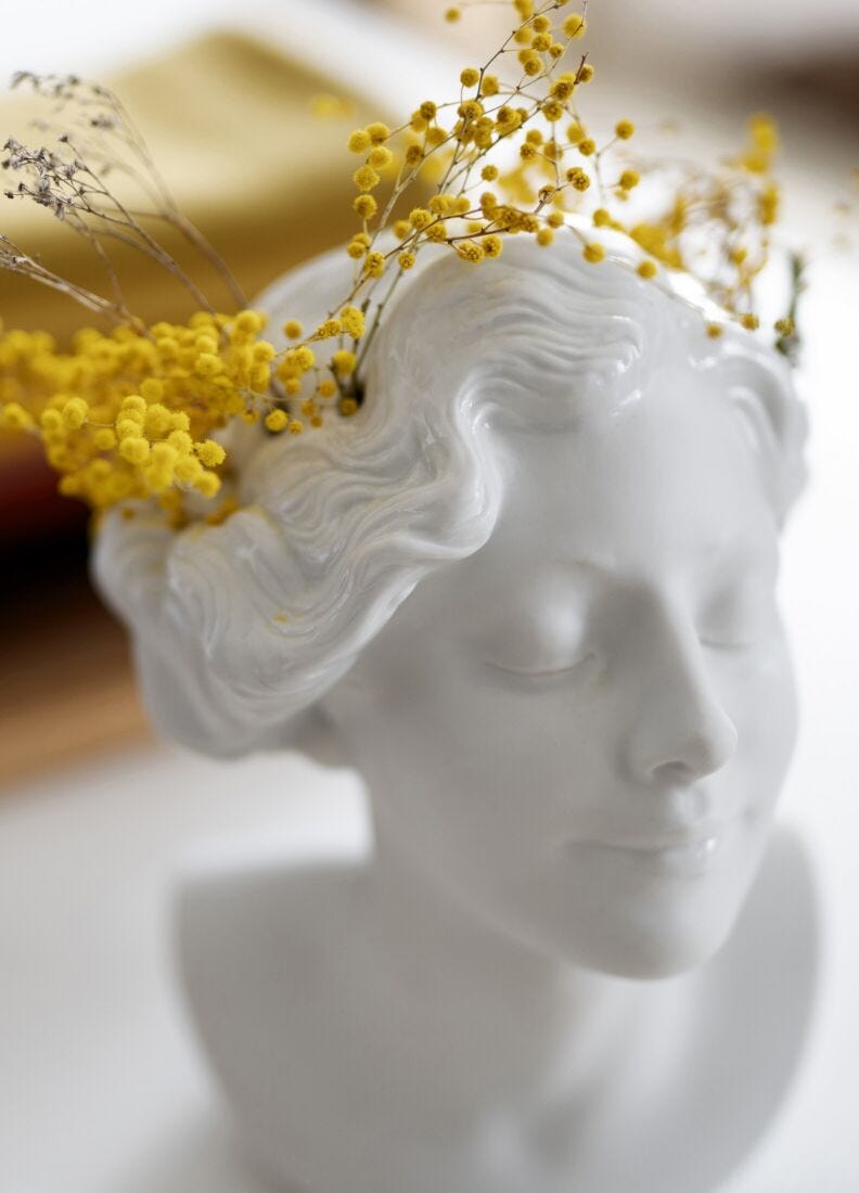 Lladro Jarrón Busto Mujer Daisy