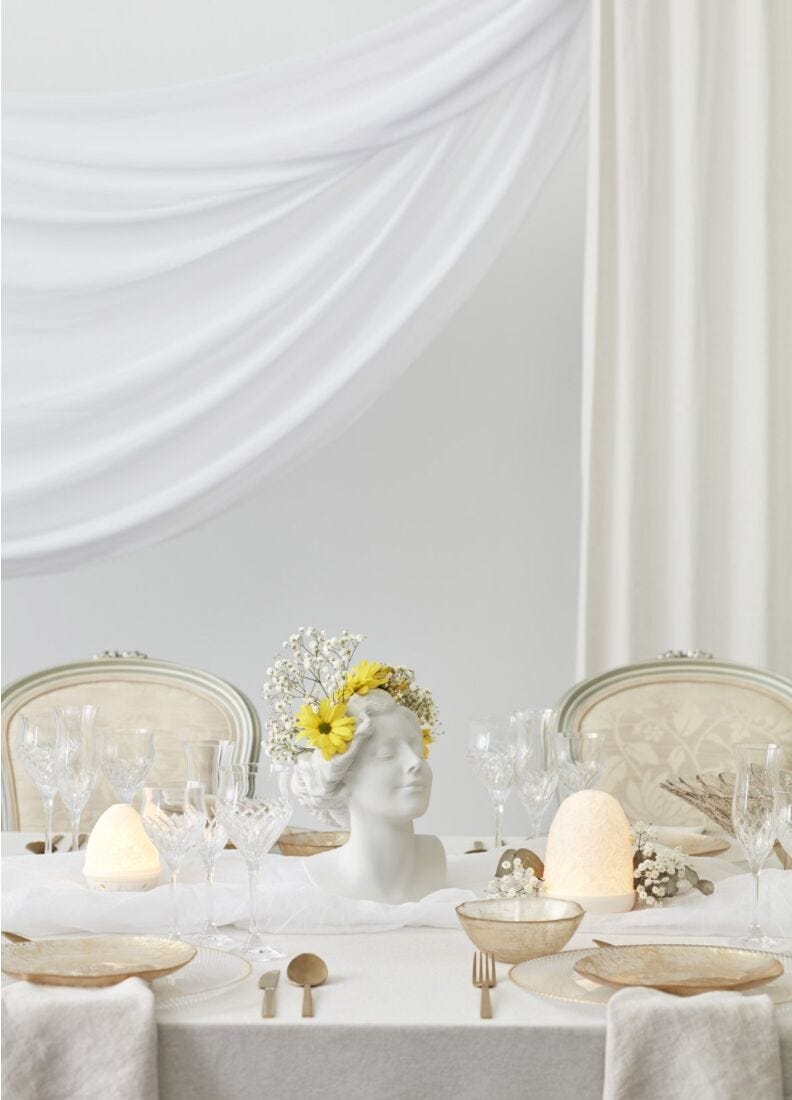 Lladro Jarrón Busto Mujer Daisy