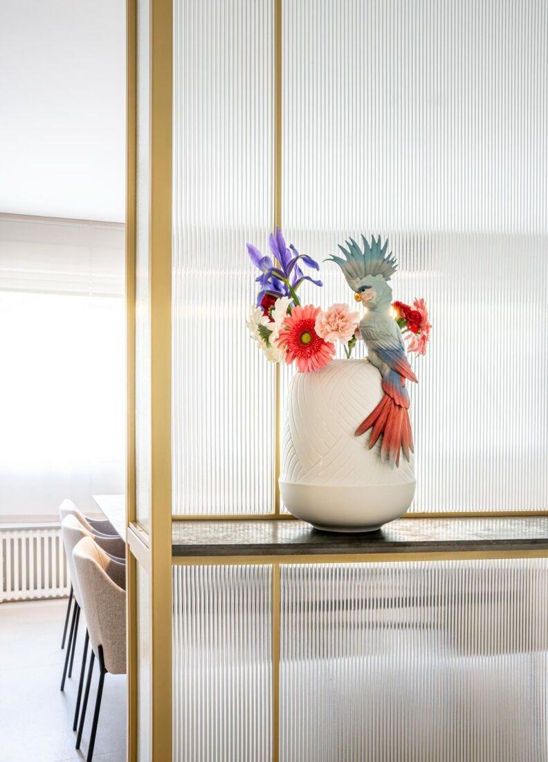 Lladro Jarrón Cacatúa