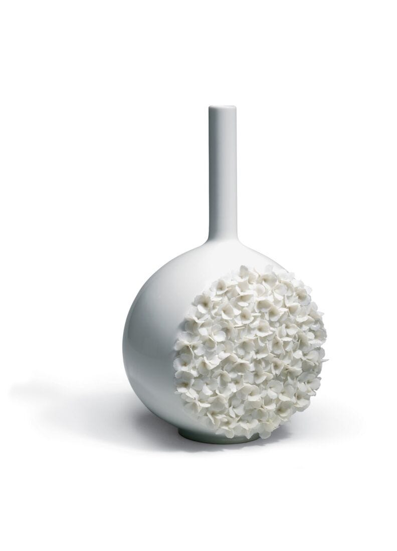 Lladro Jarrón Canvas Tapiz De Flores