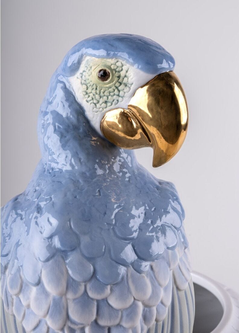 Lladro Jarrón Guacamayo
