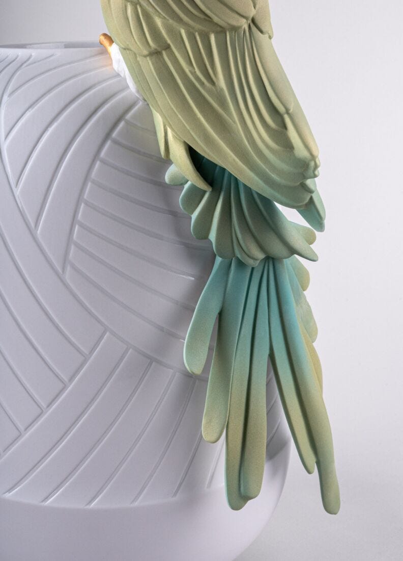 Lladro Jarrón Guacamayo