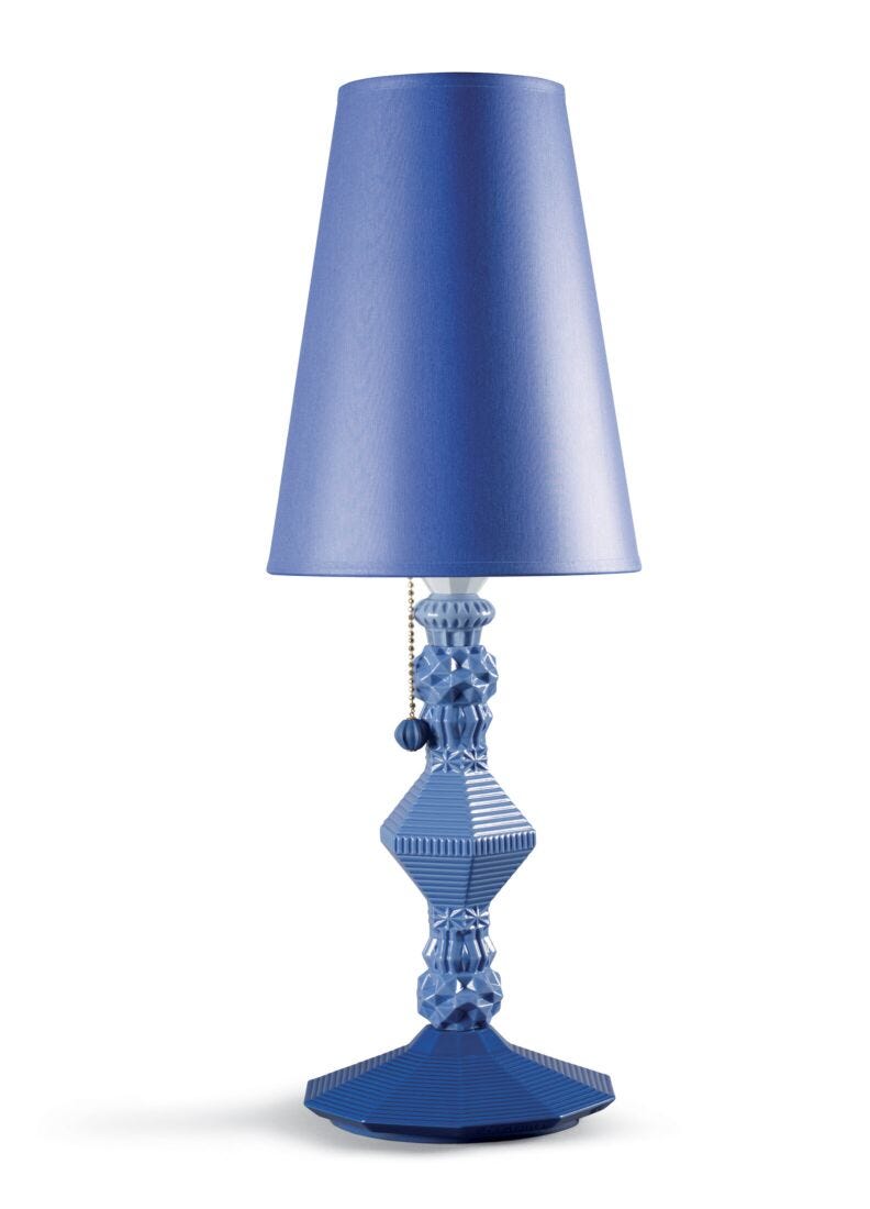 Lladro Lámpara De Mesa Belle De Nuit. Azul (CE)