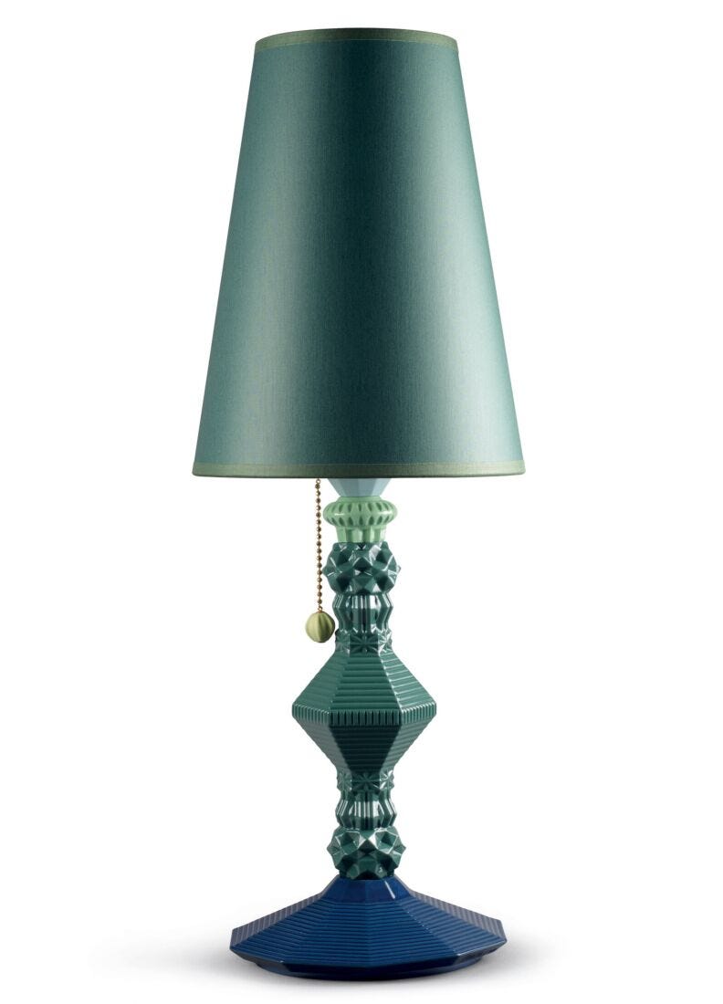 Lladro Lámpara De Mesa Belle De Nuit. Verde (CE)
