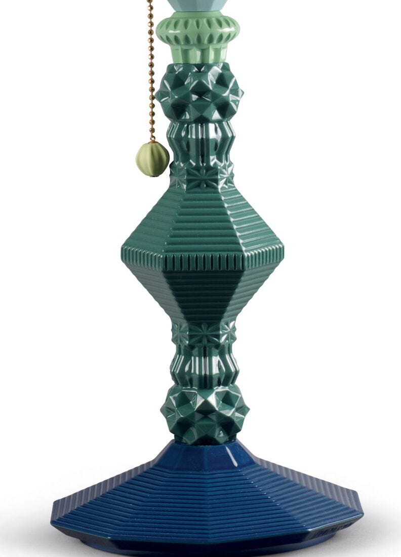 Lladro Lámpara De Mesa Belle De Nuit. Verde (CE)
