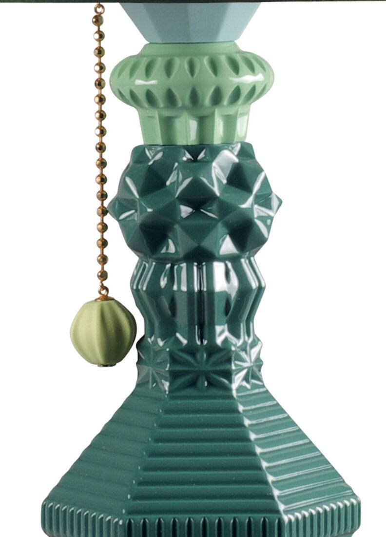 Lladro Lámpara De Mesa Belle De Nuit. Verde (CE)