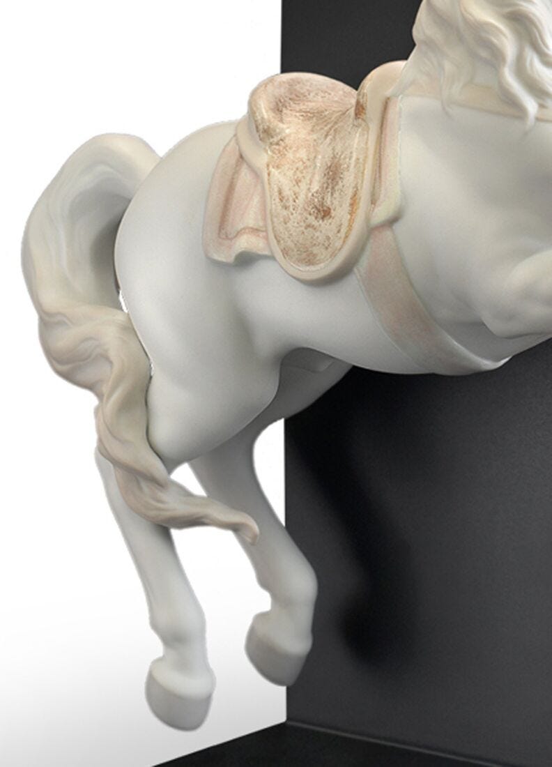 Lladro Lámpara De Mesa Caballo Courbette (CE)