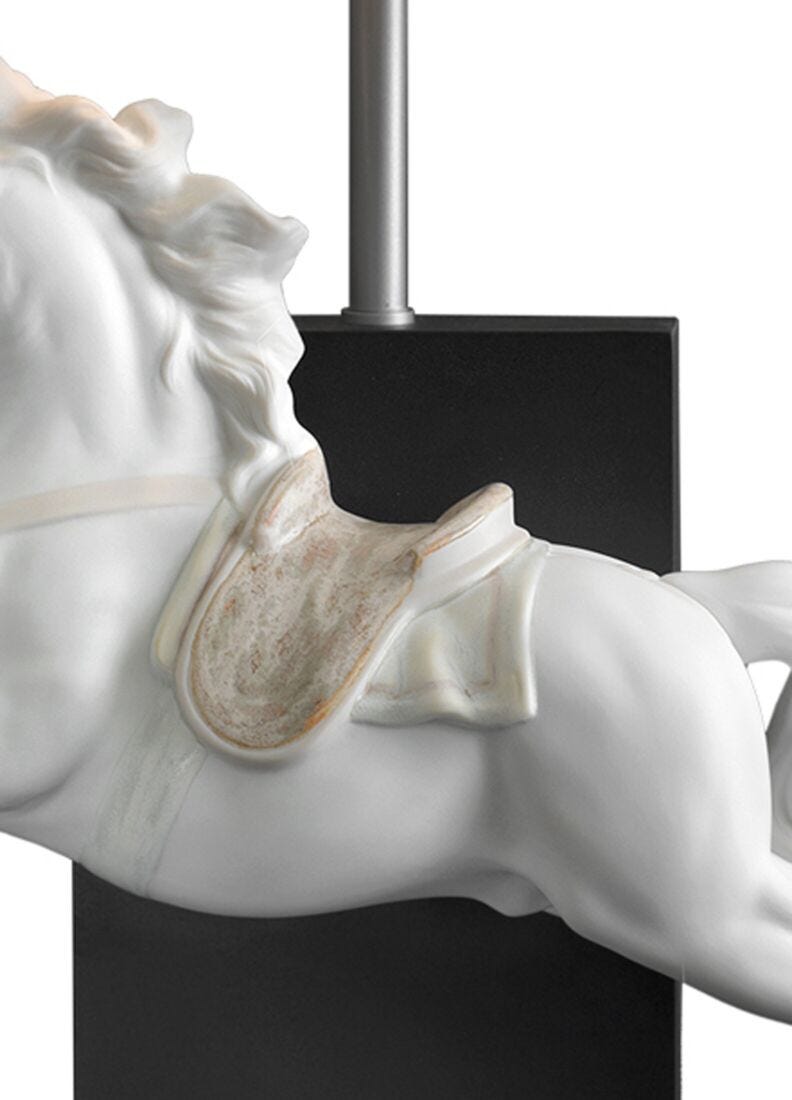 Lladro Lámpara De Mesa Caballo Pirouette (CE)