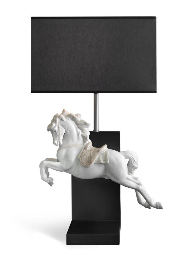 lladro Lámpara de mesa Caballo Pirouette (CE)
