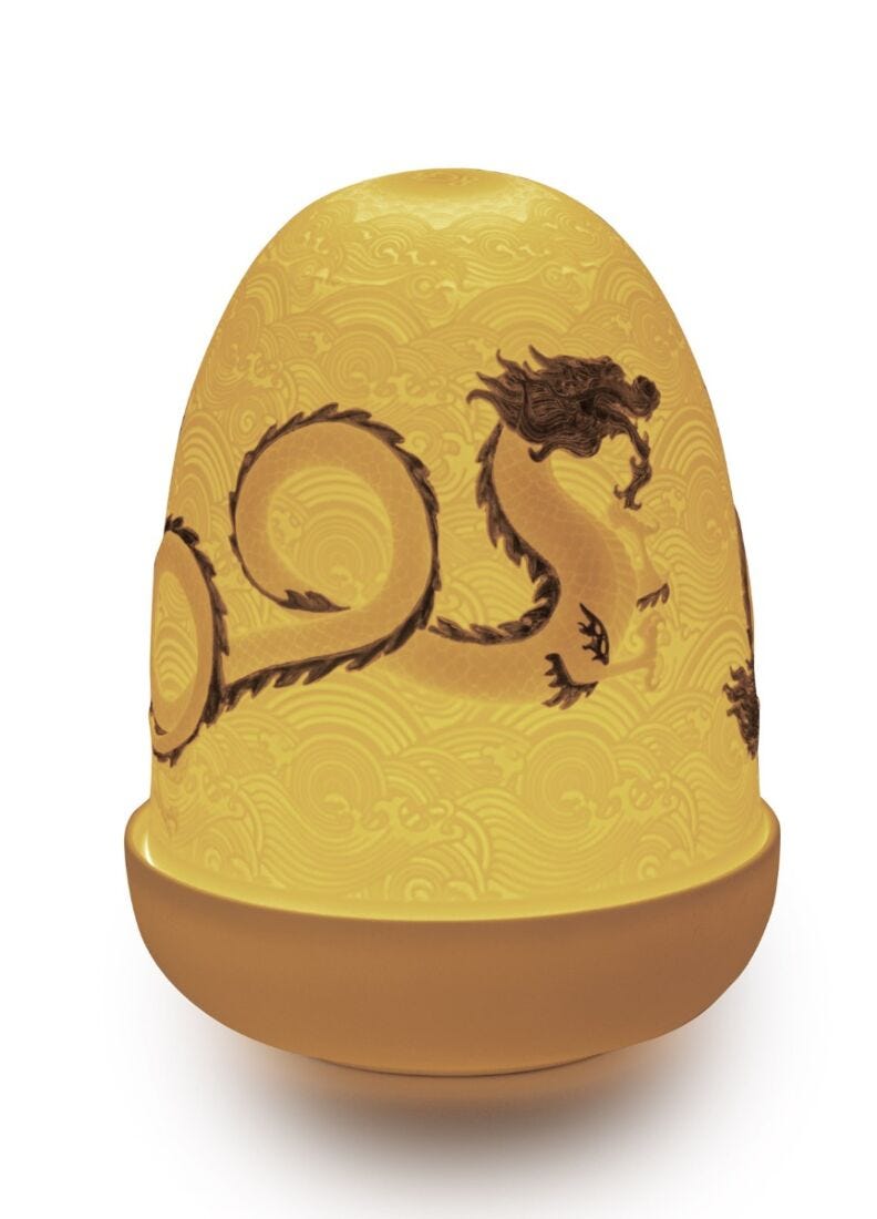 lladro Lámpara de mesa Dragones Dome