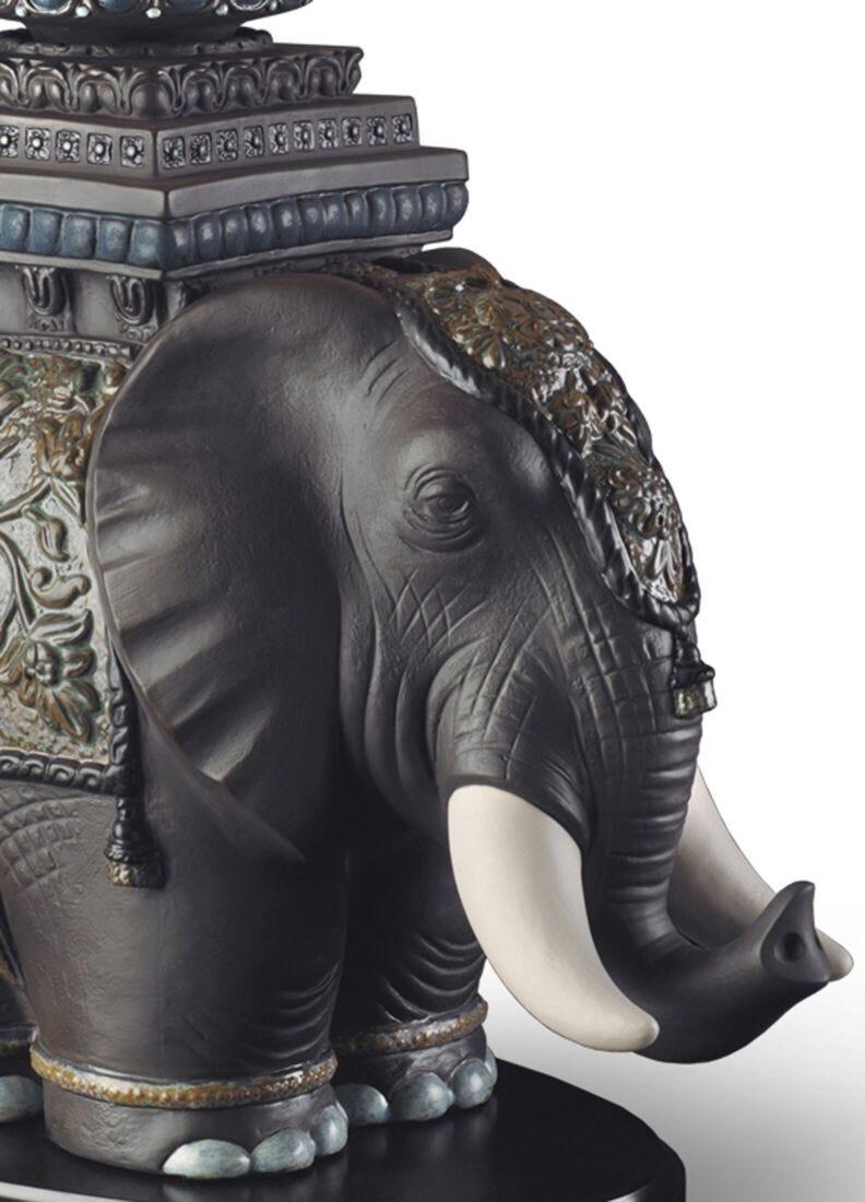Lladro Lámpara De Mesa Elefante De Siam (CE)