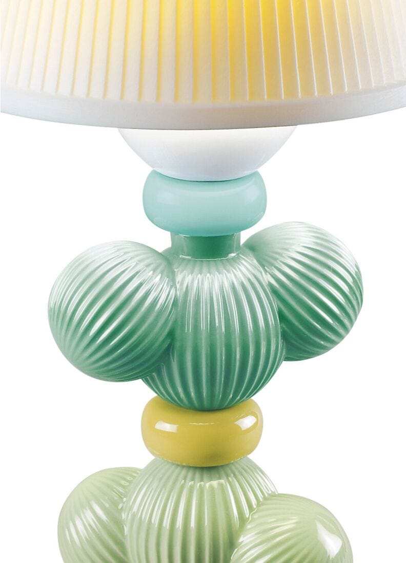 Lladro Lámpara De Mesa Firefly Cactus. Verde