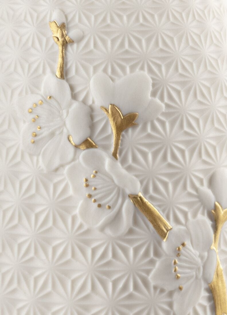 Lladro Lámpara De Mesa Flor De Cerezo Dome