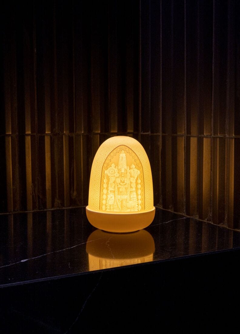 Lladro Lámpara De Mesa Lord Balaji Dome