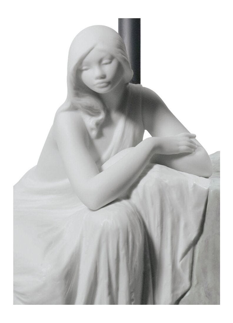 lladro Lámpara de mesa Mujer contemplativa I (CE)