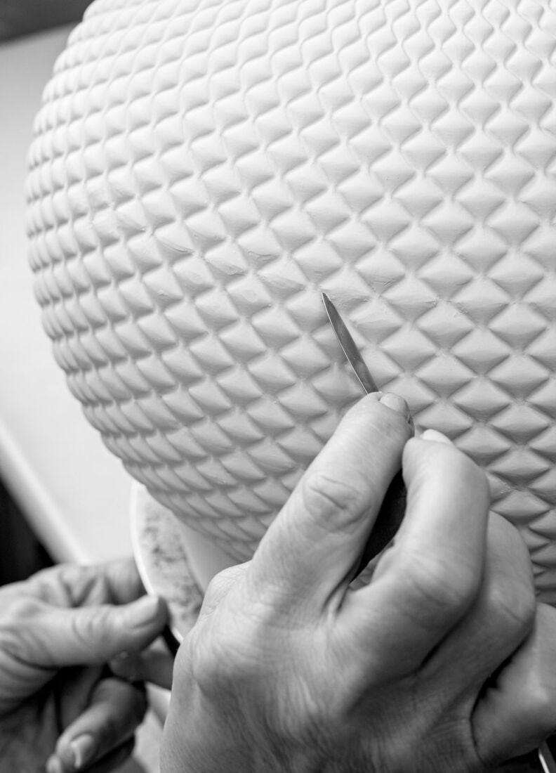 Lladro Lámpara De Mesa Soft Blown. Amarillo (CE)