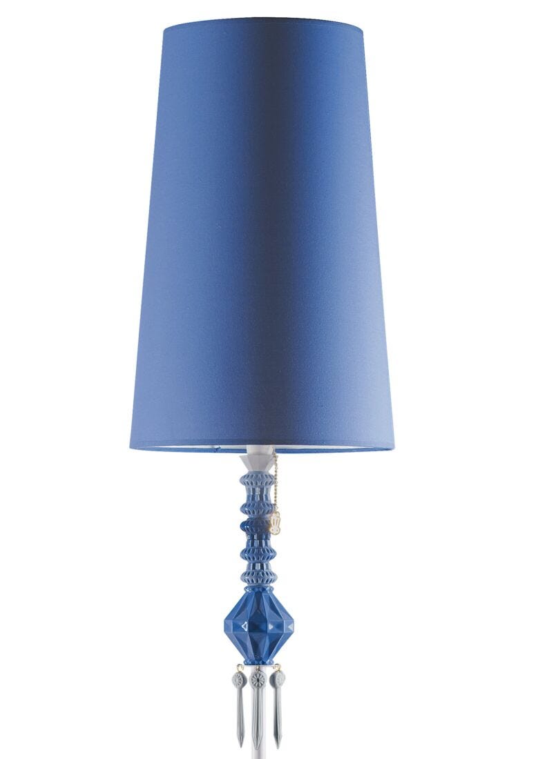 Lladro Lámpara De Pie I Belle De Nuit. Azul (CE)